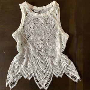 Xs lace tank top